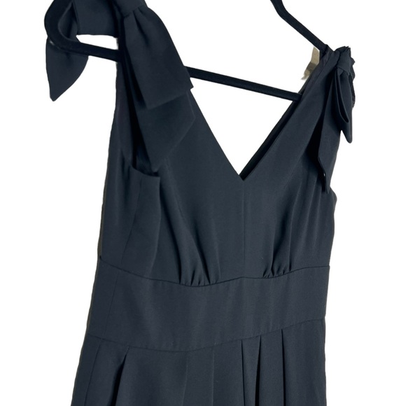 NEW J. Crew Jalopy Bow-Embellished Crepe Jumpsuit in Black Size 4Petite - Picture 5 of 10